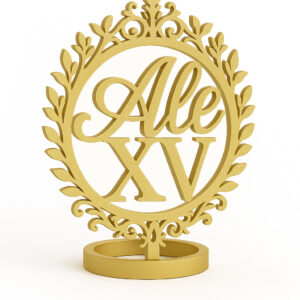 “Elegancia XV” – Servilletero Formal con Nombre