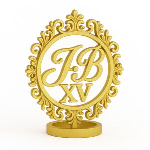 “Iniciales de Quince” – Servilletero con Iniciales y XV