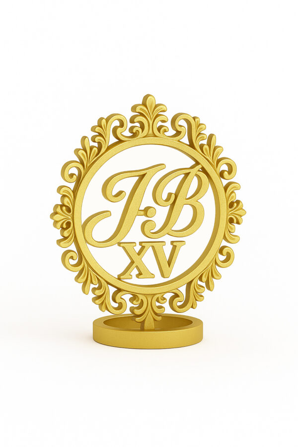 “Iniciales de Quince” – Servilletero con Iniciales y XV