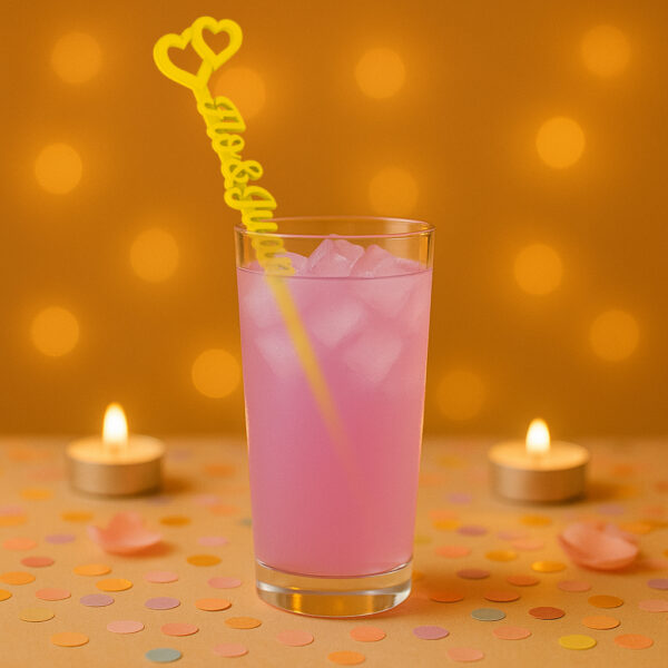 Revolvedores de trago Personalizados Boda Nombres - Endless Hearts - Imagen 2