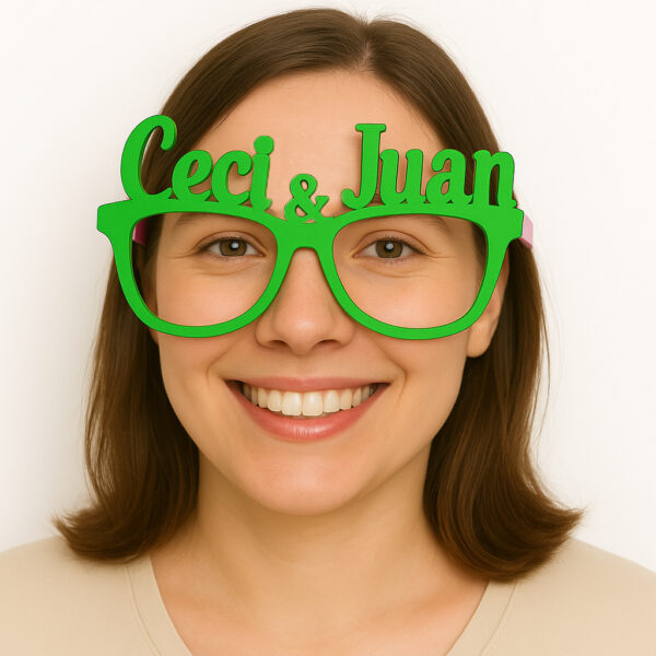 Lentes Personalizados de Cotillon "Glamour" - Imagen 2
